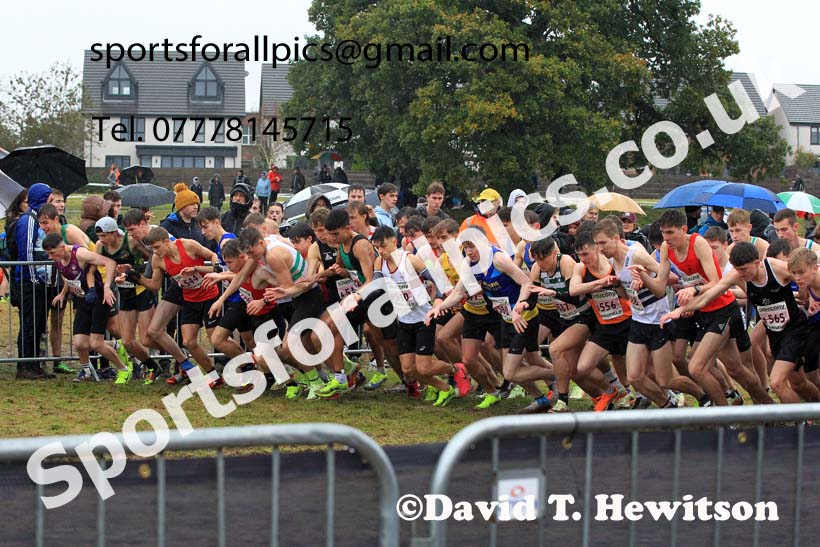 Junior Mens 2023 National Cross Country Relays, Berry Hill Park, Mansfield.  Photo: David T. Hewitson/Sports for All Pics